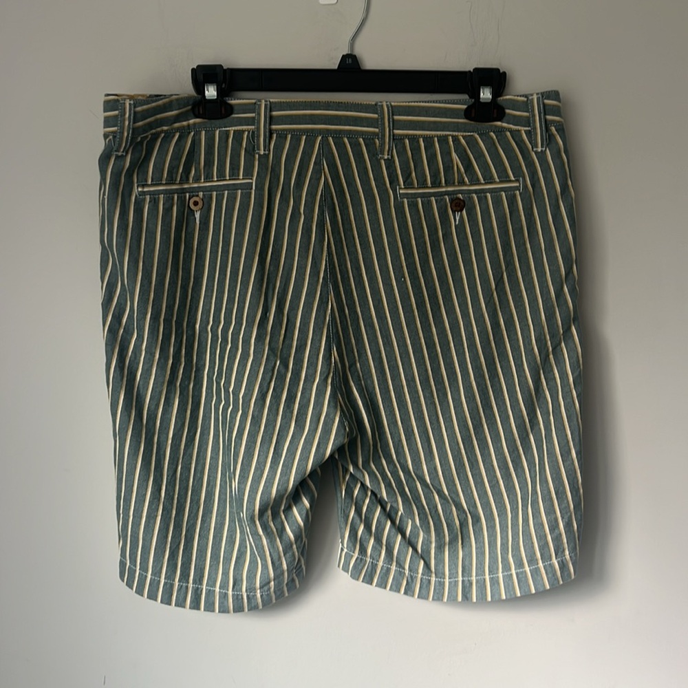 Olde School Brand Homespun Originals Chino Striped Bermuda Baylor Bears Sz 38 💚 - Picture 5 of 5